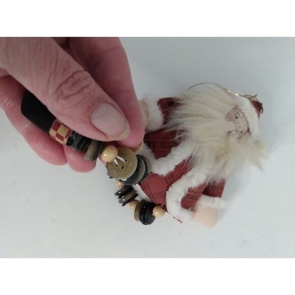Vintage Handmade Santa Christmas Ornement - Picture 8 of 8